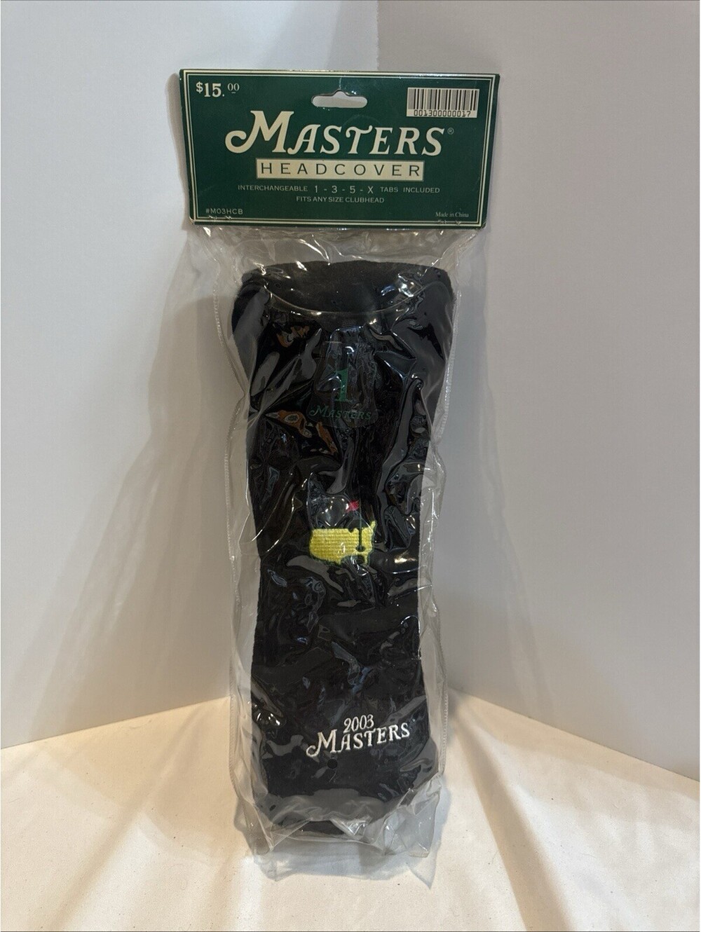 Masters Head-cover Interchangeable 1-3-5-X Tabs, Any Size Club head NIP 2003